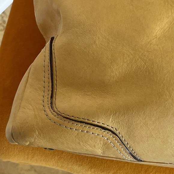 Vintage Coach Satchel Bag Naked Natural Leather - Picture 14 of 14